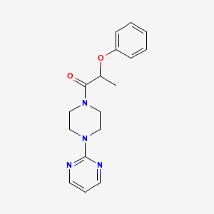 molecular formula C17H20N4O2 B1660873 Piperazine, 1-(1-oxo-2-phenoxypropyl)-4-(2-pyrimidinyl)- CAS No. 849478-47-3