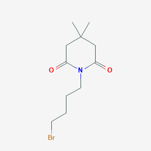molecular formula C11H18BrNO2 B1660874 2,6-Piperidinedione, 1-(4-bromobutyl)-4,4-dimethyl- CAS No. 84951-42-8