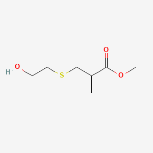 molecular formula C7H14O3S B1660884 Methyl 3-[(2-hydroxyethyl)thio]isobutyrate CAS No. 85099-03-2