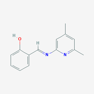 2-[(E)-(4,6-Dimethylpyridin-2-yl)iminomethyl]phenol