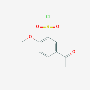 molecular formula C9H9ClO4S B1660899 5-Acetyl-2-methoxybenzenesulfonyl chloride CAS No. 85276-41-1