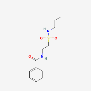 B1660905 Benzamide, N-[2-[(butylamino)sulfonyl]ethyl]- CAS No. 85344-42-9