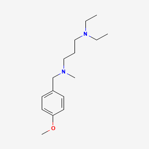 B1660909 [3-(Diethylamino)propyl][(4-methoxyphenyl)methyl]methylamine CAS No. 854650-37-6
