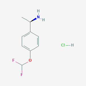 B1660921 (R)-1-(4-(Difluoromethoxy)phenyl)ethan-1-amine hydrochloride CAS No. 856562-90-8