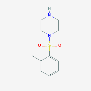 molecular formula C11H16N2O2S B1660925 1-(Toluene-2-sulfonyl)-piperazine CAS No. 856843-87-3