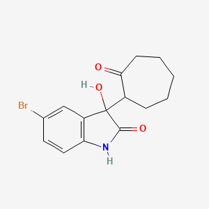 5-bromo-3-hydroxy-3-(2-oxocycloheptyl)-1H-indol-2-one