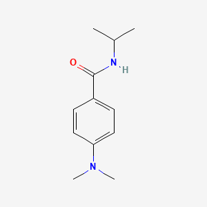 molecular formula C12H18N2O B1660932 4-(dimethylamino)-N-(propan-2-yl)benzamide CAS No. 858128-65-1