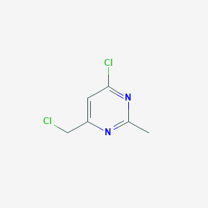 molecular formula C6H6Cl2N2 B1660935 4-Chloro-6-(chloromethyl)-2-methylpyrimidine CAS No. 85878-85-9