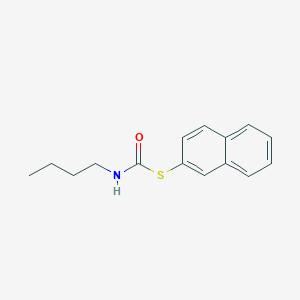 molecular formula C15H17NOS B1660941 S-naphthalen-2-yl N-butylcarbamothioate CAS No. 85966-67-2