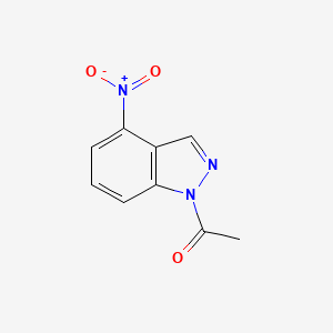 molecular formula C9H7N3O3 B1660947 1-(4-Nitroindazol-1-yl)ethanone CAS No. 86009-37-2