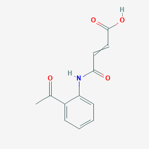 molecular formula C12H11NO4 B1660956 4-(2-Acetylanilino)-4-oxobut-2-enoic acid CAS No. 86162-55-2