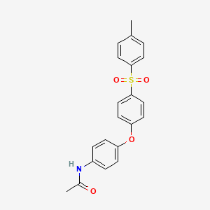 N-[4-[4-(4-methylphenyl)sulfonylphenoxy]phenyl]acetamide