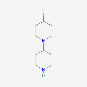 molecular formula C10H19FN2 B1660969 4-Fluoro-1,4'-bipiperidine CAS No. 864291-95-2