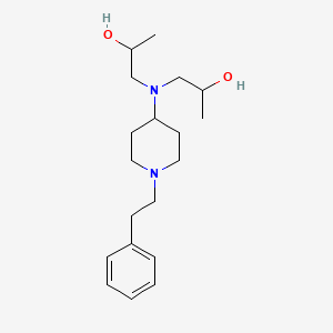 molecular formula C19H32N2O2 B1660974 1-[2-Hydroxypropyl-[1-(2-phenylethyl)piperidin-4-yl]amino]propan-2-ol CAS No. 864420-99-5