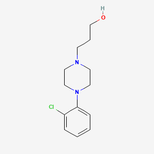 molecular formula C13H19ClN2O B1660979 3-[4-(2-Chlorophenyl)piperazin-1-yl]propan-1-ol CAS No. 86571-54-2