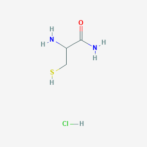 molecular formula C3H9ClN2OS B1660987 L-cysteineamide hydrochloride CAS No. 867-85-6