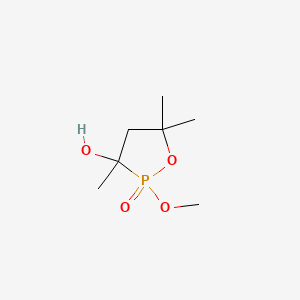 molecular formula C7H15O4P B1660988 cis-2-Methoxy-3,5,5-trimethyl-1,2-oxaphospholan-3-ol 2-oxide CAS No. 86703-69-7