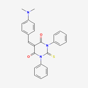5-[(4-Dimethylaminophenyl)methylidene]-1,3-diphenyl-2-sulfanylidene-1,3-diazinane-4,6-dione