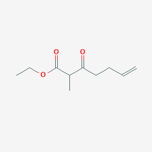 molecular formula C10H16O3 B1661003 Ethyl 2-methyl-3-oxohept-6-enoate CAS No. 87027-59-6