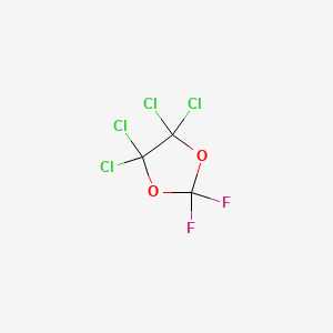 molecular formula C3Cl4F2O2 B1661005 4,4,5,5-Tetrachloro-2,2-difluoro-1,3-dioxolane CAS No. 87075-01-2
