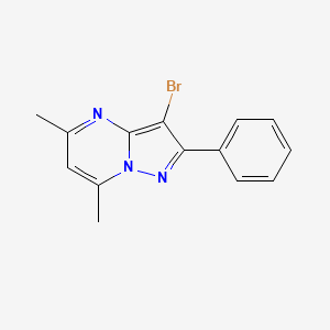 3-Bromo-5,7-dimethyl-2-phenylpyrazolo[1,5-a]pyrimidine