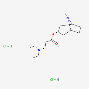 beta-Alanine, N,N-diethyl-, 8-methyl-8-azabicyclo(3.2.1)oct-3-yl ester, dihydrochloride, exo-