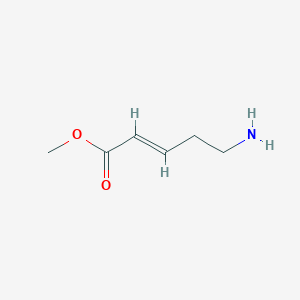 molecular formula C6H11NO2 B1661016 (E)-5-Amino-2-pentenoic acid methyl ester CAS No. 872211-06-8