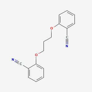 molecular formula C17H14N2O2 B1661017 2-[3-(2-Cyanophenoxy)propoxy]benzonitrile CAS No. 87226-86-6
