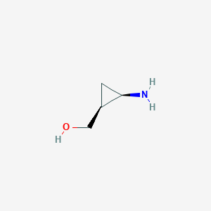 molecular formula C4H9NO B1661023 (1S,2R)-2-Aminocyclopropane-1-methanol CAS No. 872574-53-3