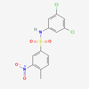 molecular formula C13H10Cl2N2O4S B1661027 N-(3,5-dichlorophenyl)-4-methyl-3-nitrobenzenesulfonamide CAS No. 87316-86-7