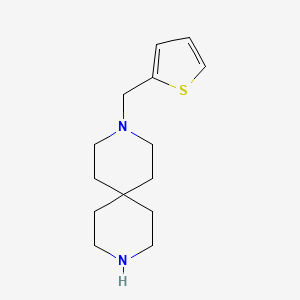 molecular formula C14H22N2S B1661032 3-(Thiophen-2-ylmethyl)-3,9-diazaspiro[5.5]undecane CAS No. 873433-59-1