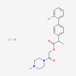 molecular formula C22H26Cl2N2O3 B1661036 Bifeprofen hydrochloride CAS No. 87359-06-6