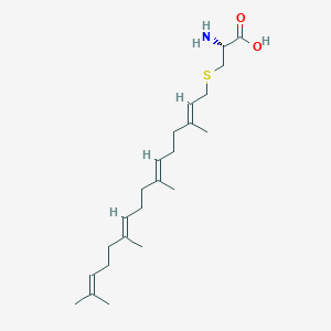 molecular formula C23H39NO2S B166104 S-香叶基香叶基-L-半胱氨酸 CAS No. 131404-69-8