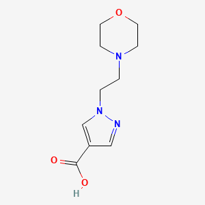 molecular formula C10H15N3O3 B1661040 1-(2-Morpholin-4-ylethyl)pyrazole-4-carboxylic acid CAS No. 874196-93-7