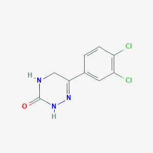 molecular formula C9H7Cl2N3O B1661041 6-(3,4-Dichlorophenyl)-4,5-dihydro-1,2,4-triazin-3(2H)-one CAS No. 87428-16-8