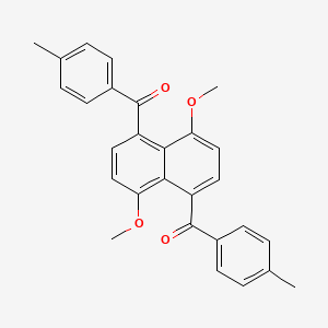 (4,8-Dimethoxynaphthalene-1,5-diyl)bis[(4-methylphenyl)methanone]