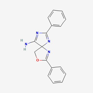 molecular formula C17H14N4O B1661049 2,7-Diphenyl-3-oxa-1,6,8-triazaspiro[4.4]nona-1,6,8-trien-9-amine CAS No. 874668-51-6
