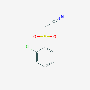 molecular formula C8H6ClNO2S B1661051 2-(2-Chlorobenzenesulfonyl) acetonitrile CAS No. 87475-56-7