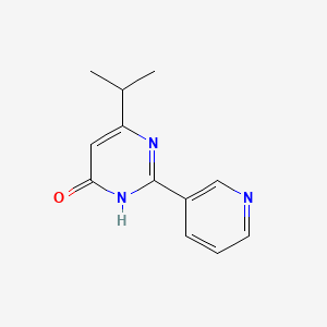 molecular formula C12H13N3O B1661054 4-Propan-2-yl-2-pyridin-3-yl-1H-pyrimidin-6-one CAS No. 874783-57-0