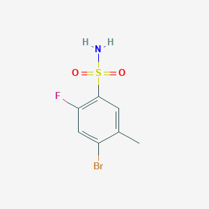 molecular formula C7H7BrFNO2S B1661055 4-Bromo-2-fluoro-5-methylbenzenesulfonamide CAS No. 874804-15-6