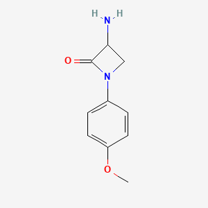 molecular formula C10H12N2O2 B1661060 3-Amino-1-(4-methoxyphenyl)azetidin-2-one CAS No. 87568-45-4