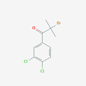 molecular formula C10H9BrCl2O B1661061 2-Bromo-1-(3,4-dichlorophenyl)-2-methylpropan-1-one CAS No. 875916-51-1