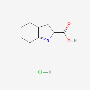 3,3a,4,5,6,7-Hexahydro-2H-indole-2-carboxylic acid;hydrochloride