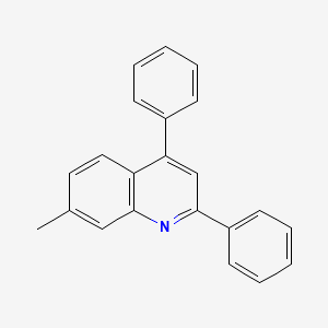 molecular formula C22H17N B1661072 7-Methyl-2,4-diphenylquinoline CAS No. 87797-61-3