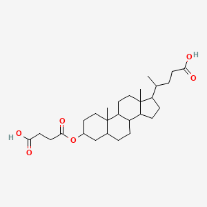 molecular formula C28H44O6 B1661073 3-[(3-Carboxypropanoyl)oxy]cholan-24-oic acid CAS No. 87826-99-1