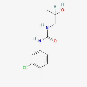 molecular formula C11H15ClN2O2 B1661083 1-(3-Chloro-4-methylphenyl)-3-(2-hydroxypropyl)urea CAS No. 87919-27-5