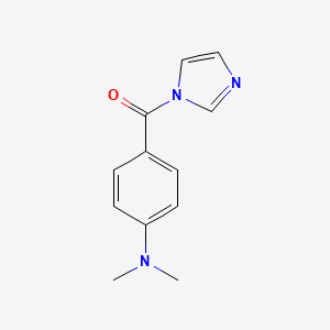 molecular formula C12H13N3O B1661093 咪唑，1-[4-二甲氨基苯甲酰基]- CAS No. 87970-46-5