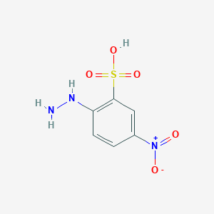 molecular formula C6H7N3O5S B1661094 2-Hydrazinyl-5-nitrobenzenesulfonic acid CAS No. 879721-54-7