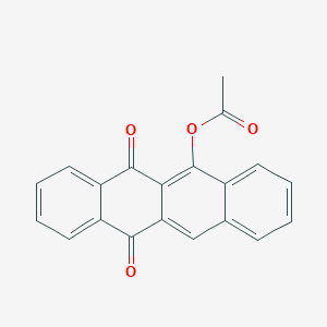 5,12-Naphthacenedione, 6-(acetyloxy)-