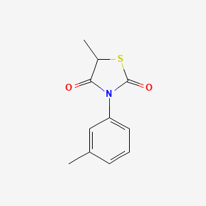 molecular formula C11H11NO2S B1661110 5-Methyl-3-(3-methylphenyl)-1,3-thiazolidine-2,4-dione CAS No. 88103-71-3